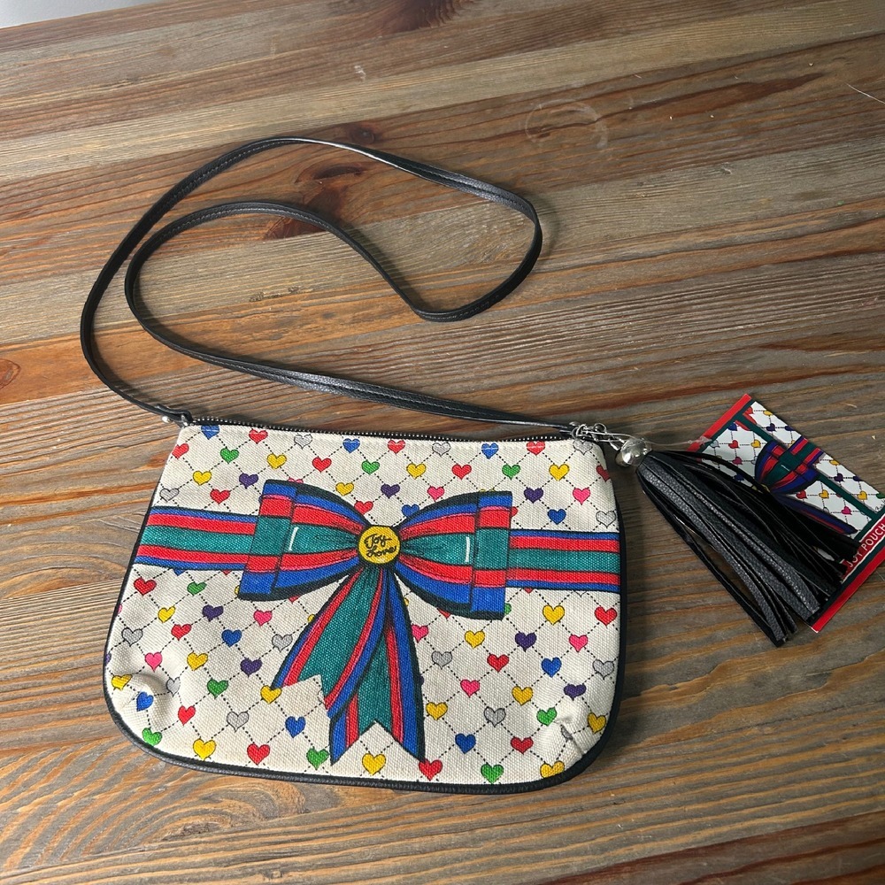 Brighton Crossbody Bag‎ Hearts Bow Tassel Cute Purse Small